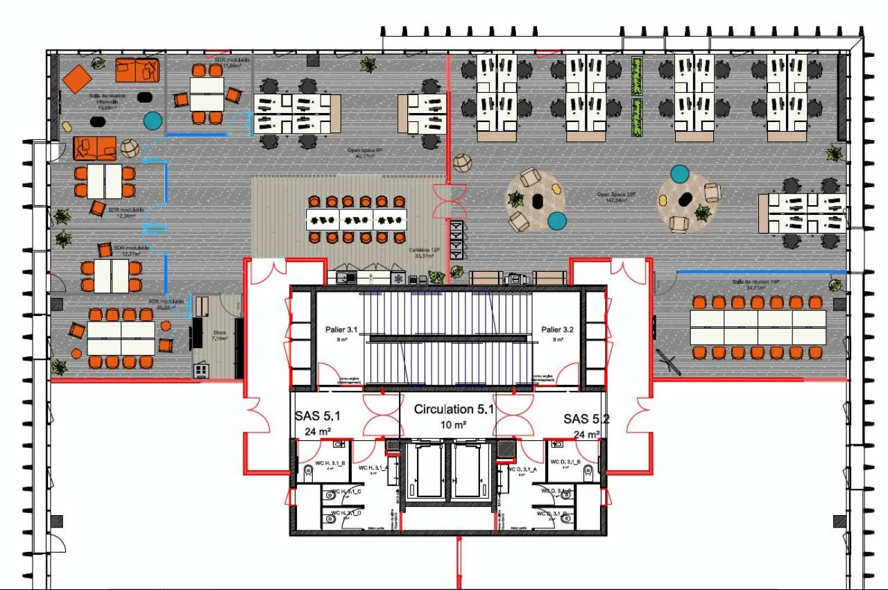 Bureau Mérignac 747m² Location bureau Mérignac Gironde OLBUR2316456 6